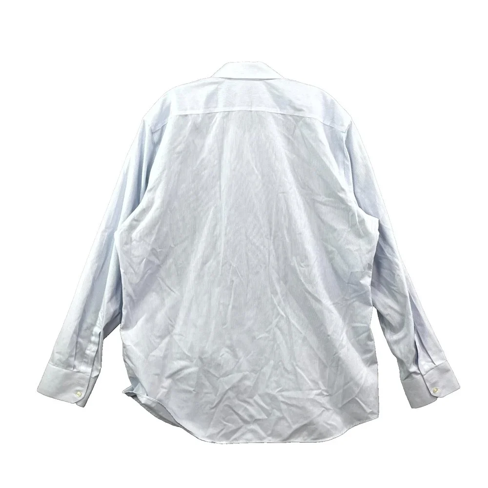 Banana Republic Dress Shirt Men XL 17-17.5 Stripe Slim Fit Classic Office Career